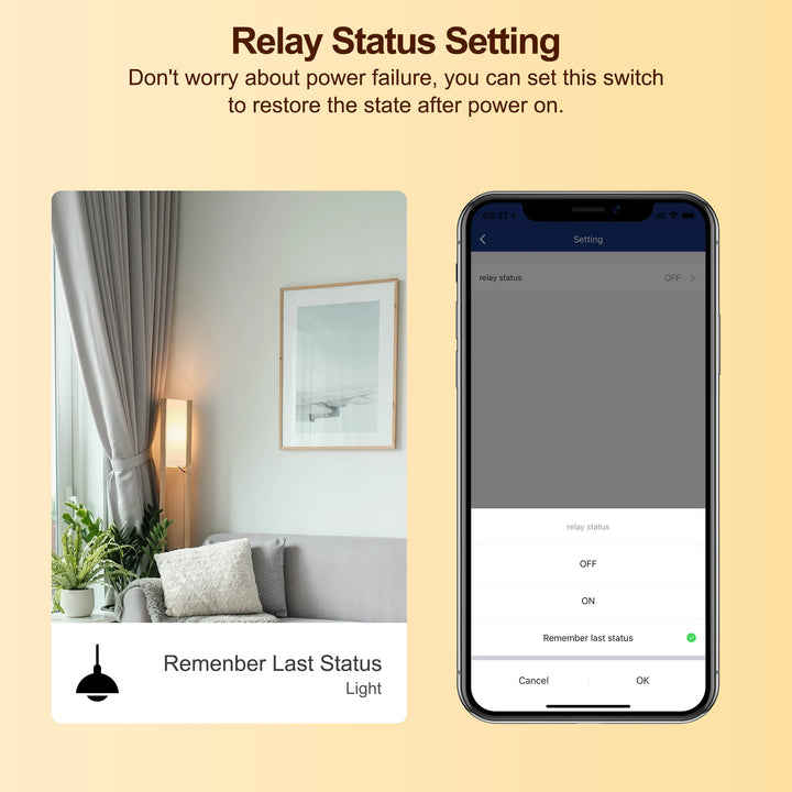 GIRIER Tuya Wifi Smart Dimmer Light Switch Module Support 2 Way Control Dimmable Switch 1 2 Gang Works with Alexa Google Home