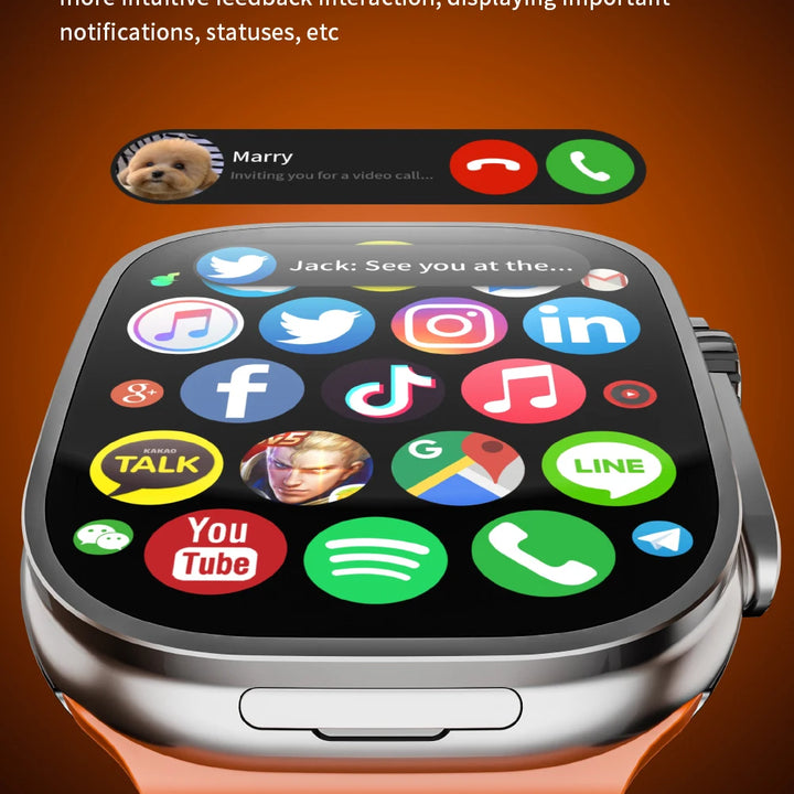 JC02 Pro 5G Smartwatch 2.29inch Amoled Curved Display S10 Ultra 3 Smart Watch With Rotary Camera GPS WIFI NFC Compass Video Call
