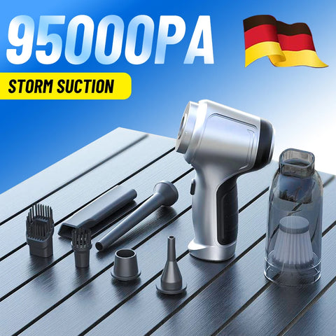 95000PA Car Vacuum Cleaner  Wireless Powerful Cleaning Machine Auto Robot Car Accessories Home Appliance Strong Suction As Gift