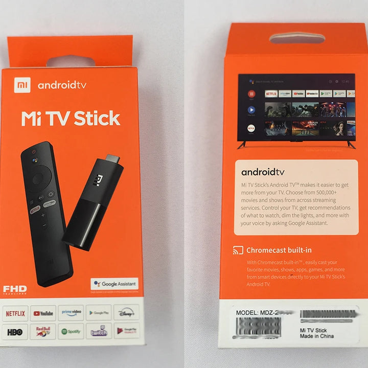 Xiaomi TV Stick Global Version Android TV FDH HDR Quad Core HDMI-compatible 1GB+8GB Bluetooth Wifi Netflix Google Assistant