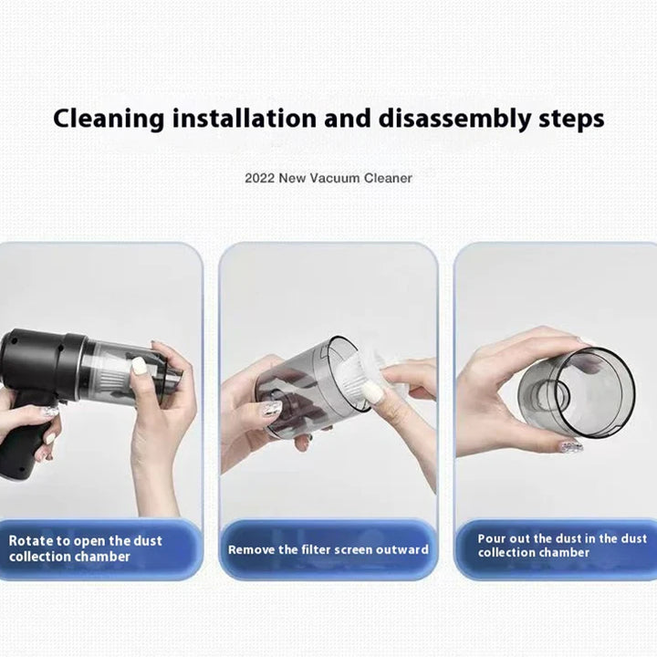 New Wireless 690000Pa Car Vacuum Portabale Cleaner Cordless Handheld Vacuum High-power Vacuum Cleaner For Home Office Car New
