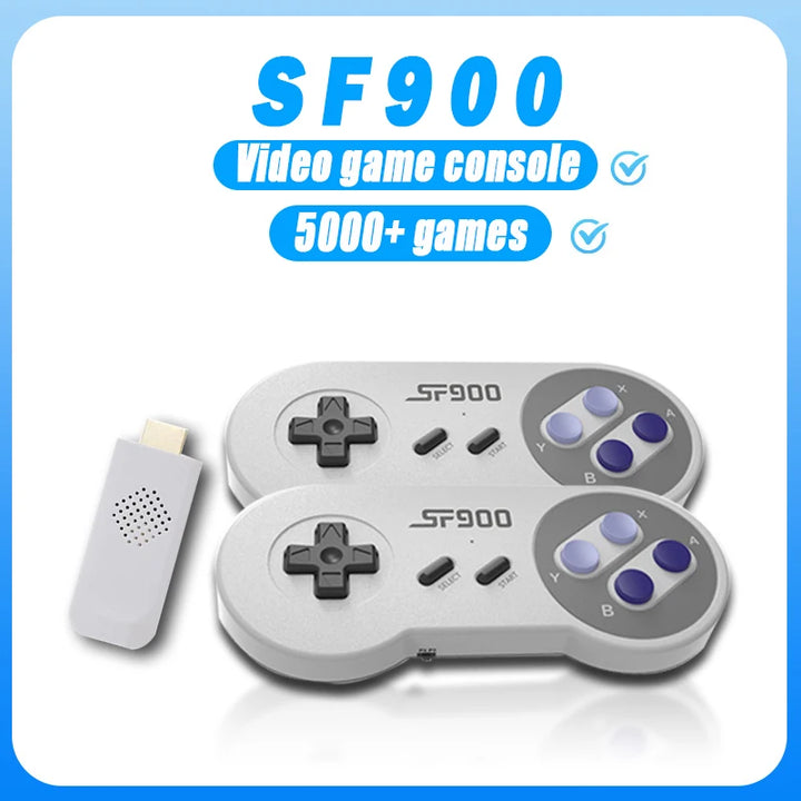 SF900 retro console built-in 5000 games SNES wireless video game console HDMI compatible HD playback console