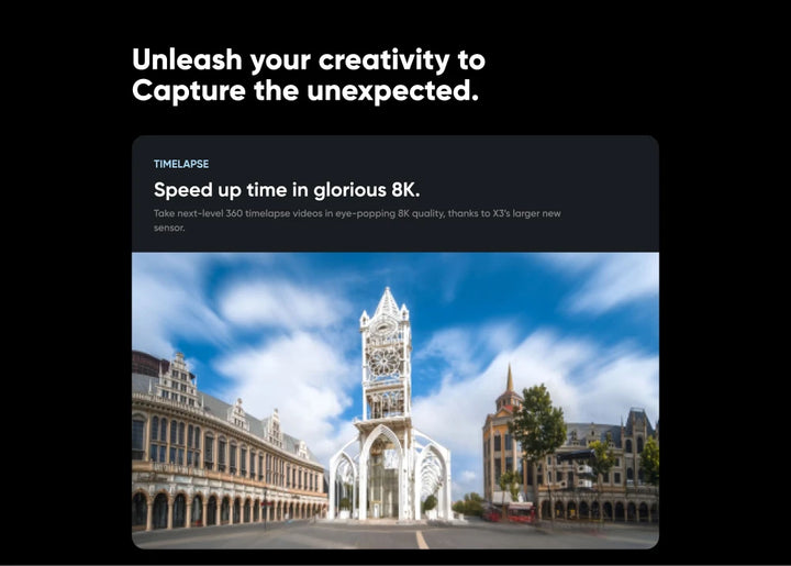 Câmera de ação Insta360 X3 4K