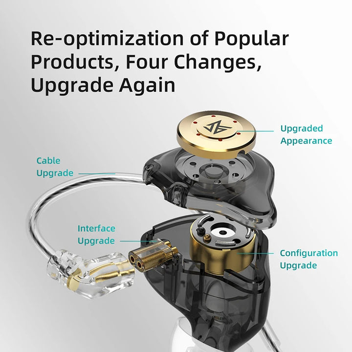 KZ EDX pro Earphones Bass In Ear Monitor Headphones Sport Noise Cancelling HIFI Headset New Arrival!