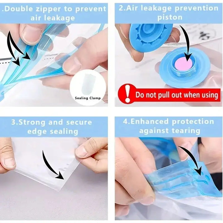 Vacuum compression bag electric pump suction pump Mini Vacuum Sealer Machine Space Saver for Clothes Food Organizer