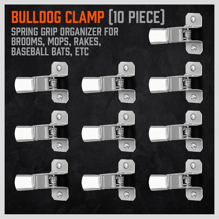 10 Pack Shovel Holder Wall Mount Outdoor Garden Yard Tool Organizer for Garage Shed Organizers and Storage Hooks