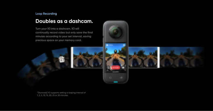 Câmera de ação Insta360 X3 4K