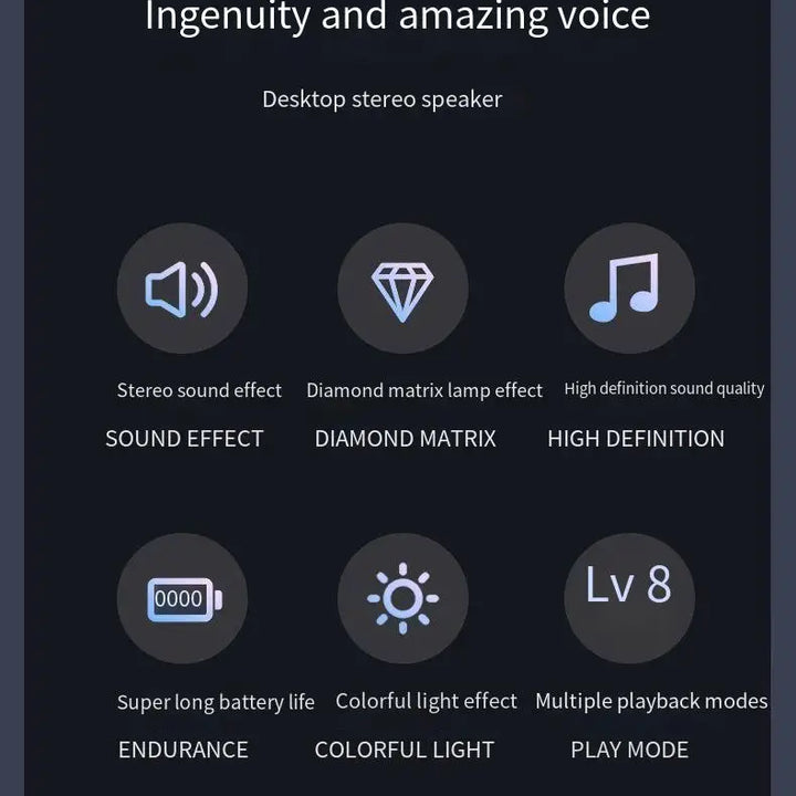 2025 New LP90 Pro Bluetooth Speaker: Upgraded Outdoor Portable Sound w/ Aura Glass Design (Prime Day Sale!)