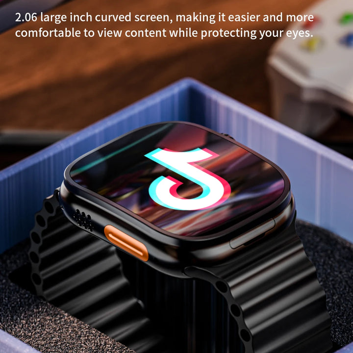 JC02 Pro 5G Smartwatch 2.29inch Amoled Curved Display S10 Ultra 3 Smart Watch With Rotary Camera GPS WIFI NFC Compass Video Call