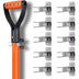 10 Pack Shovel Holder Wall Mount Outdoor Garden Yard Tool Organizer for Garage Shed Organizers and Storage Hooks