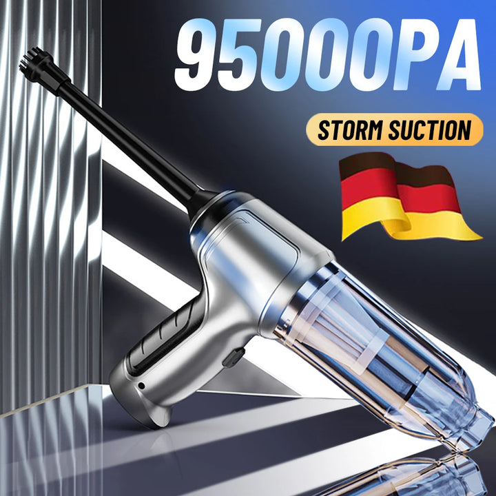 95000PA Car Vacuum Cleaner  Wireless Powerful Cleaning Machine Auto Robot Car Accessories Home Appliance Strong Suction As Gift