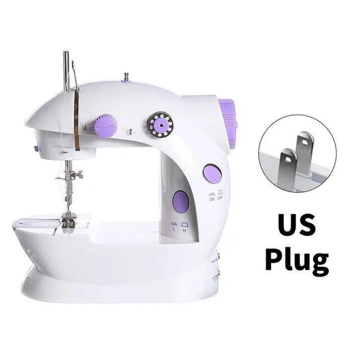 Household 202Mini Sewing Machines Handheld Sewing Machine Light and Speed Control for Beginner DIY Home Sewing Accessories