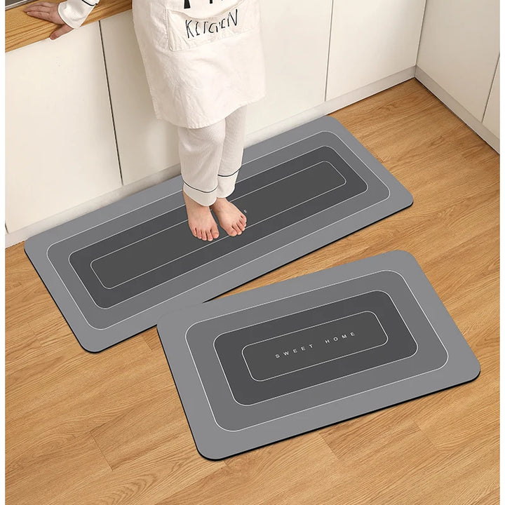 1PCS Kitchen Floor Mat Waterproof, Anti-skid, Anti-dirty Foot Mat Household Door Mat, Door Mat Carpet, Diatomite Door Mat
