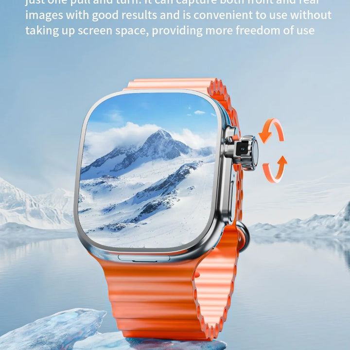 JC02 Pro 5G Smartwatch 2.29inch Amoled Curved Display S10 Ultra 3 Smart Watch With Rotary Camera GPS WIFI NFC Compass Video Call