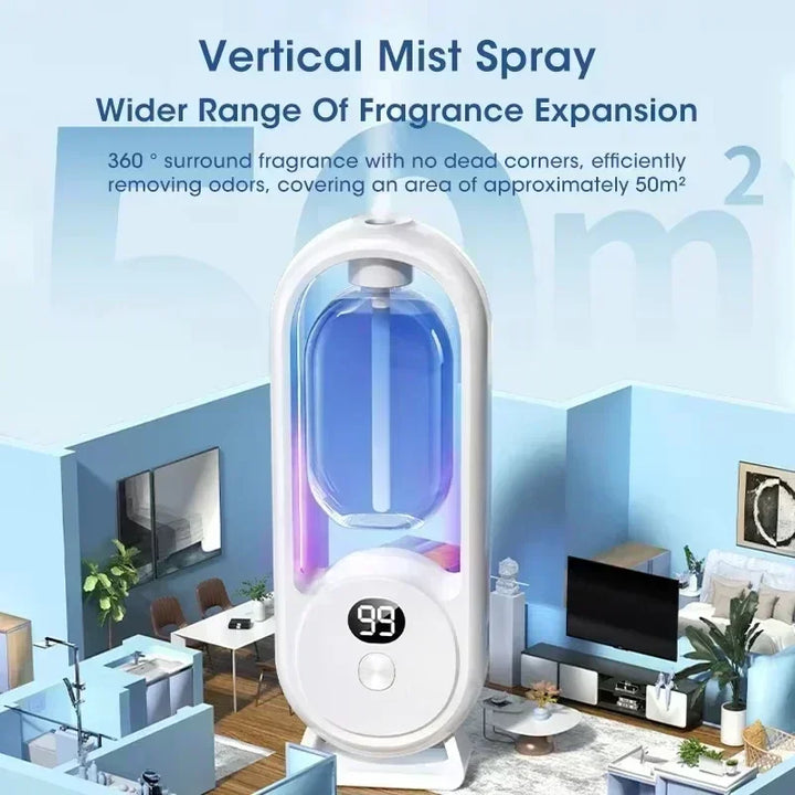 Automatic Fragrance Machine Perfume Scent Machine Essential Oil Diffuser Nebulizer for Kitchen and Toilet Home Deodorization
